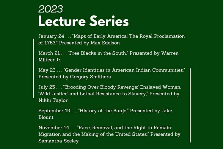2023 Lecture Series, "Alexander Spotswood’s Germanna: A Gateway to Colonial Virginia’s West”
